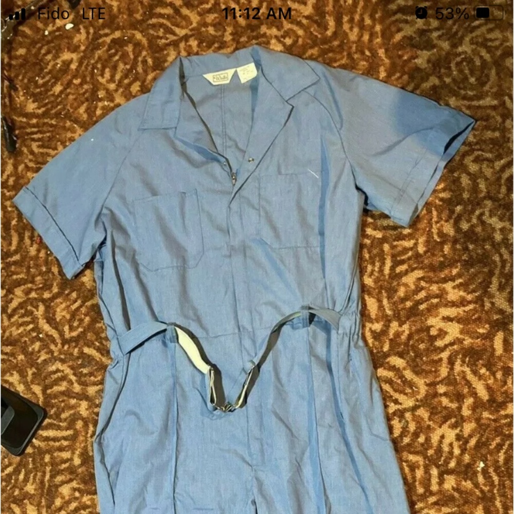 1970 Vintage Walls Mechanic Coveralls Jumpsuit 52 Tall Never Worn